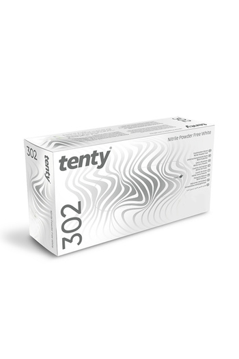 Tenty 302 White Nitrile Powder Free Gloves Size S 100 Pcs