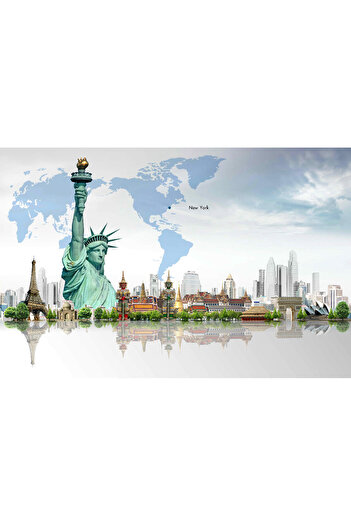 media Monuments Sticker - Statue of Liberty, 220 x 135 cm