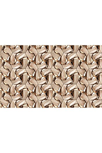 media Self-adhesive and washable wall mural Abstract 3D gold, 220 x 135 cm
