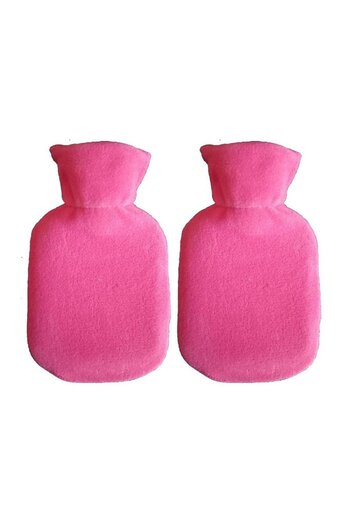 Sia Warm Water Bag 2 Pcs, Dark Pink 23X15X2Cm 250 ml