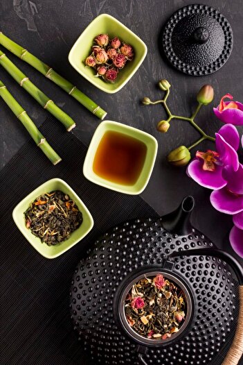 media Self-adhesive wallpaper Food21 - tea, 135 x 225 cm