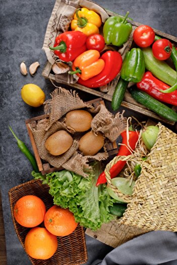 media Photo wallpaper Food22 - vegetables and fruits, 150 x 205 cm