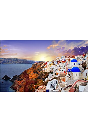 media Santorini sunset photo wallpaper, 250 x 200 cm