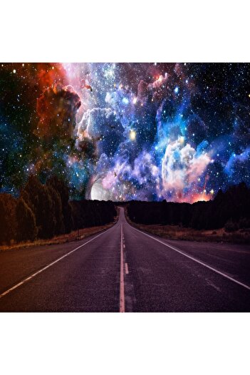 media Wallpaper Abstract road in the universe, 250 x 200 cm