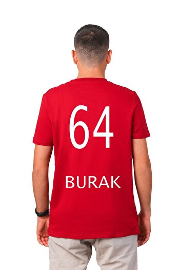 Galatasaray Original 5 Star Red Name - Number Printed Jersey T-Shirt