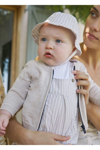 MAYORAL Baby Boy Zippered Cardigan Beige 1395