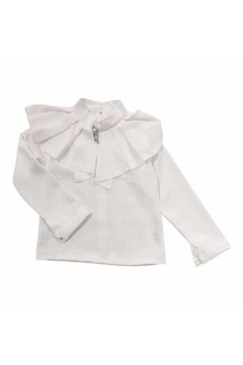 PAMPAL MODA Girl's Judge Collar Shirt and Trousers Suit