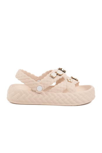 Aspor Ecru Eva Women's Flat Slippers