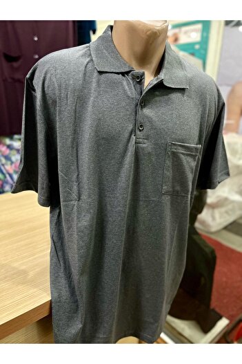 TCR Men's Polo Neck Button Pocket T-Shirt