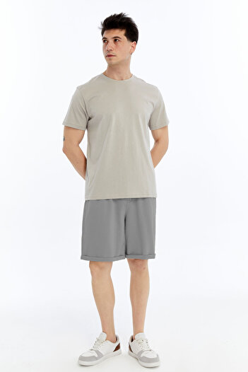 OXVİN Men's Modal Blend Double Leg Shorts