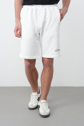 İLKCET MODA Ανδρικό άνετο σορτς με κανονικό σχέδιο