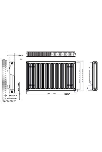 Daikin Tip22 PKKP 600x500 Panel Radyator Kalorifer Petegi
