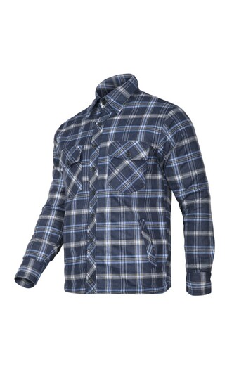 Lahti Pro Padded Checkered Flannel Shirt - S