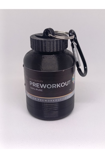 NozzleCraft Preworkout Powder Storage Funnel – 30g |   With Carabiner