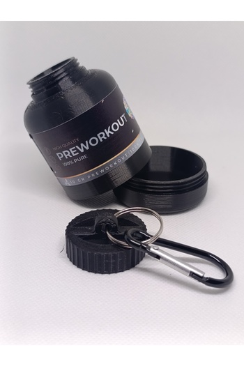 NozzleCraft Preworkout Powder Storage Funnel – 30g |   With Carabiner
