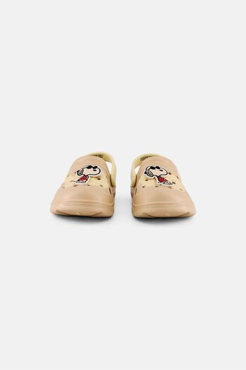 PEANUTS Kids Boy Slip On Clogs, Beige