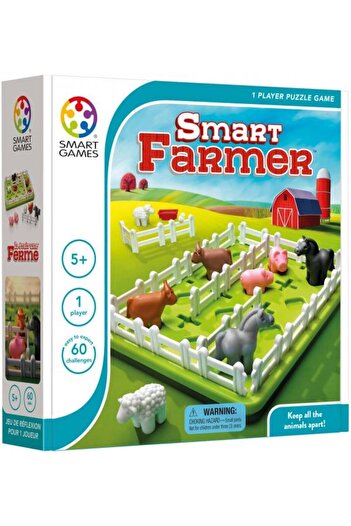 Smart Games Έξυπνα Παιχνίδια - Έξυπνος Αγρότης, παιχνίδι λογικής με 60 προκλήσεις, 4+ ετών