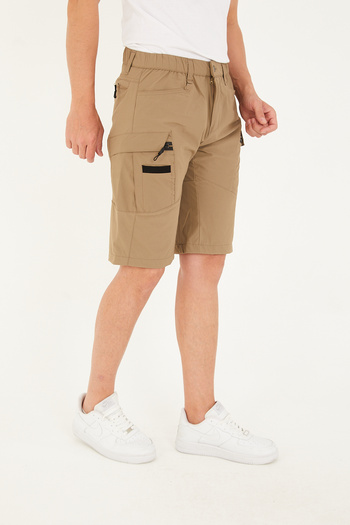 Camp Scoutland Camp725 Outdoor Tactical Water Repellent Καλοκαιρινό Ανδρικό Μπεζ Τακτικό Σορτς