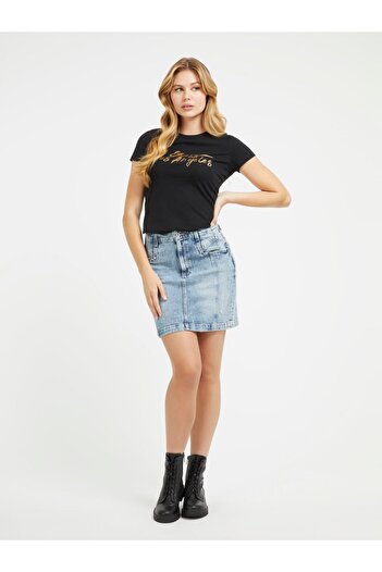Guess Ss Cn Gold Women's Slim Fit T-Shirt