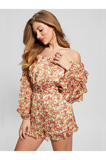 Guess Çok Renkli Kadın Tulum W4GD85WCWF2-P54Z