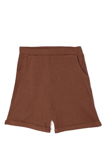 zepkids Ribbed Black Red Brown Color Set of 3 Girls Shorts