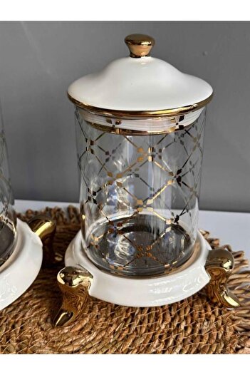 ROSSEV Queen Cream Vacuum Jar Set of 3