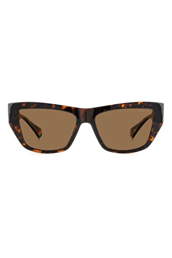 Polaroid Women's Sunglasses PLD 6210/S/X 086/SP, Havana, Cat Eye, 55 mm