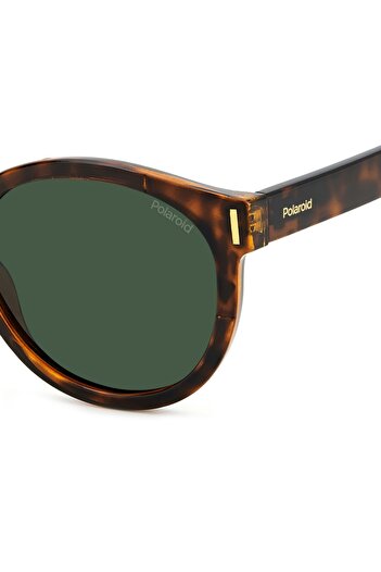 Polaroid PLD 6185/S 086/UC Women's Sunglasses, Havana, Round, 52 mm