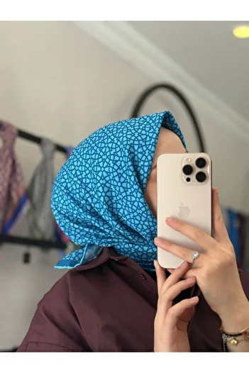 MONOOR Geometry Pattern Soft Scarf