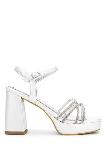 Tamer Tanca Women's Vegan White Heeled Shoes