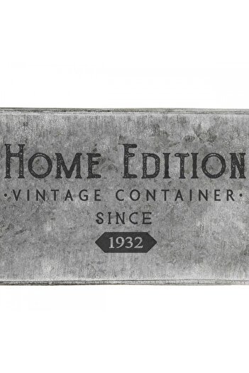 Atmosphera Créateur D'intérieur Γλάστρα, Home Edition, μεταλλική, ορθογώνια, 36,5 x 23,3 x Υ 13,9 εκ.
