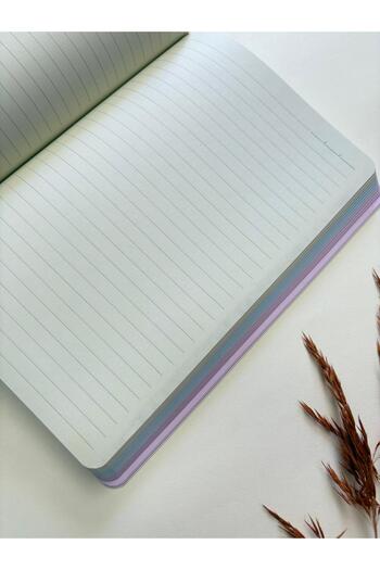 Adalinhome Atakids Lizy Cardboard Cover Colored Page Lined Notebook – 128 Pages / 21X15 cm