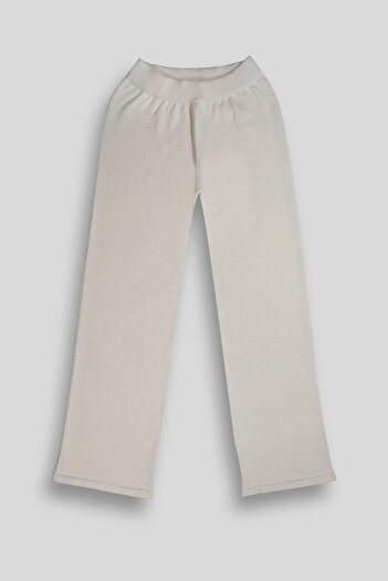 GMG FIRENZE Elastic Waist Wide Leg Knitted Knitwear Women's Trousers