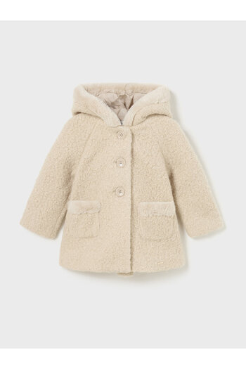 MAYORAL Girl Sheepskin Coat 2416 Beige