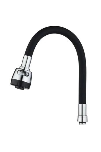 DAR Pipa Flexibila pentru Robinet Rotatie 360° cu Pulverizator Dual, Filtru Ceramic si Finisaj Cromat