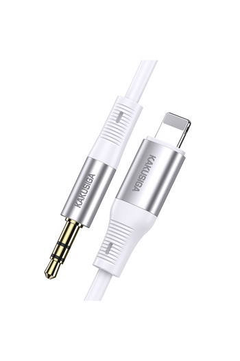 REDz Accessories KSC-891 Audio Cable, Lightning to 3.5mm Jack, Length 1M, Silicone, White