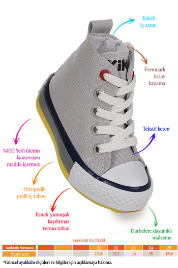 Kiko Kids Tinna Lace-Up Baby Boy High-Top Linen Sneakers