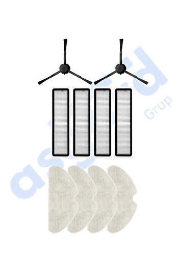 Asgard Grup Dreame D10S, D10S PRO, D9 MAX GEN2 compatibil 2 perii laterale 4 filtre 4 mopuri