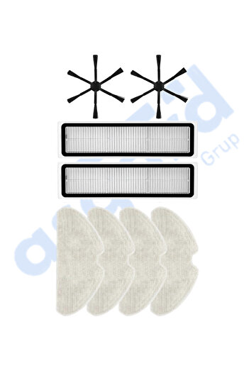 Asgard Grup Dreame D10S, D10S PRO, D9 MAX GEN2 Compatibile 2 perii laterale 2 filtre 4 mopuri