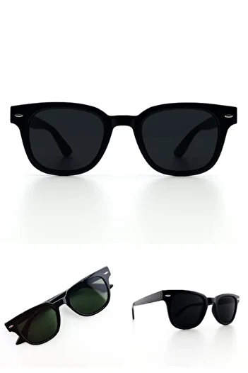 HediyeFilesi Lucas Sunglasses Black Frame Uv 400 Protection Ce Certified Sunglasses