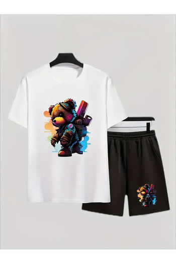 Cevval Children's T-Shirt and Pocket Shorts Set