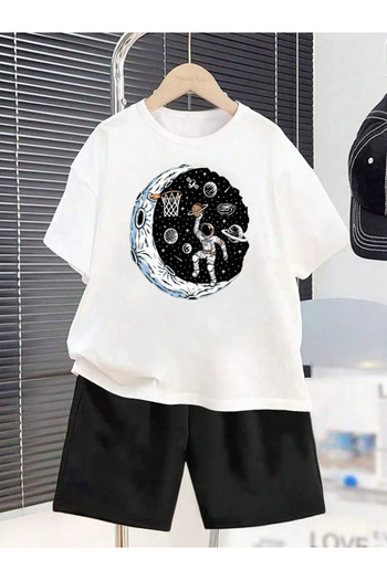 Cevval Children's T-Shirt and Pocket Shorts Set