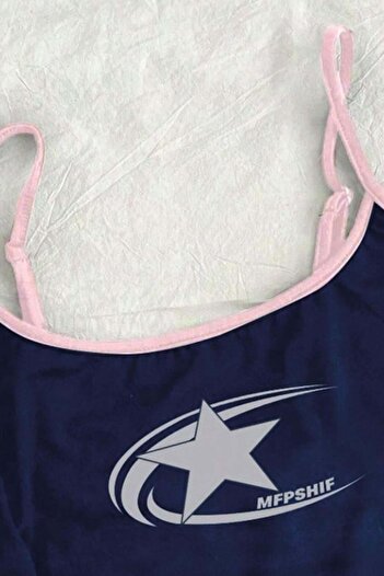 Köstebek Cosmos Star Graphic Y2K Tank Top