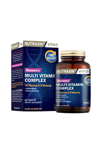 Nutraxin Nutraxin Women's Multivitamin – Daily Vitamins & Minerals for Energy, Immunity & Wellness – 60 Tabs