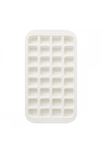 5 five simply smart Ice shape SG Sili white, 32 cubes, silicone, 33.5 x 18.2 cm