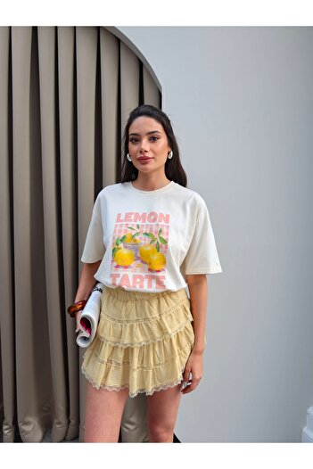 ESRAHELVACI Lace Shorts Lined Skirt