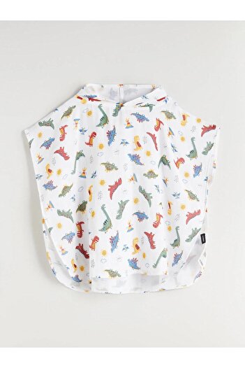 LC Waikiki Lcw Accessories Hooded Printed Girl's Muslin Towel (S5)