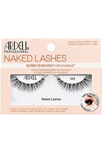 Ardell Naked Lashes Blends Seamlessly With Invisiband, Natural Looking Lashes - 424