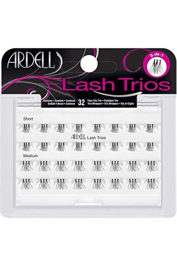 Ardell Lash Trios - Short To Medium Black 32 Ct