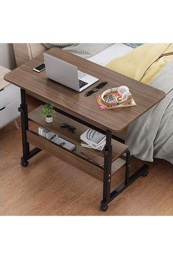 Un Portable Laptop Table with Adjustable Height (40*80 cm) - Brown